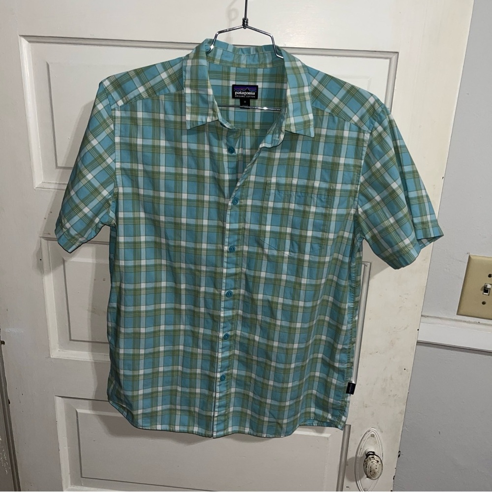 Patagonia Men's Green Plaid Shirt
